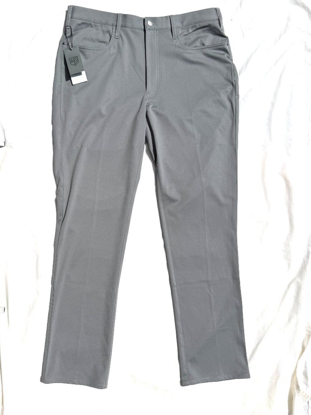 Rule 18 Men's Golf Long Pants, Graphite Gray, 36" waist